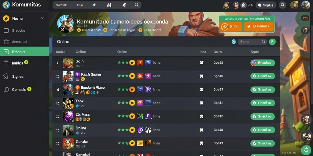 Tampilan layar utama dengan menu yang sederhana.