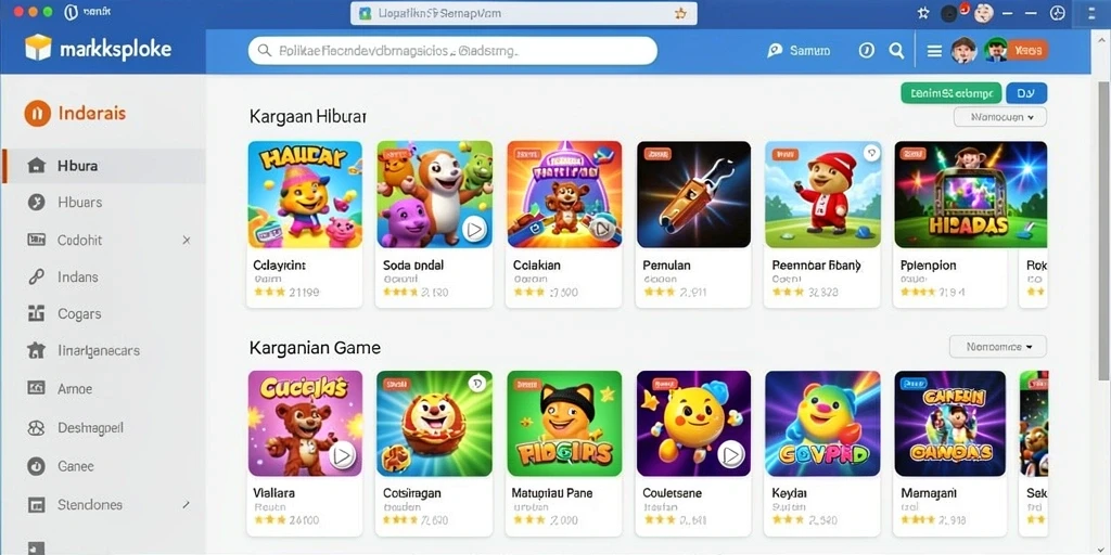 Screenshot menunjukkan tampilan awal yang menarik dan mudah dinavigasi.
