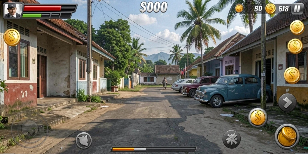 Screenshot menampilkan antarmuka utama permainan KOPLO77.