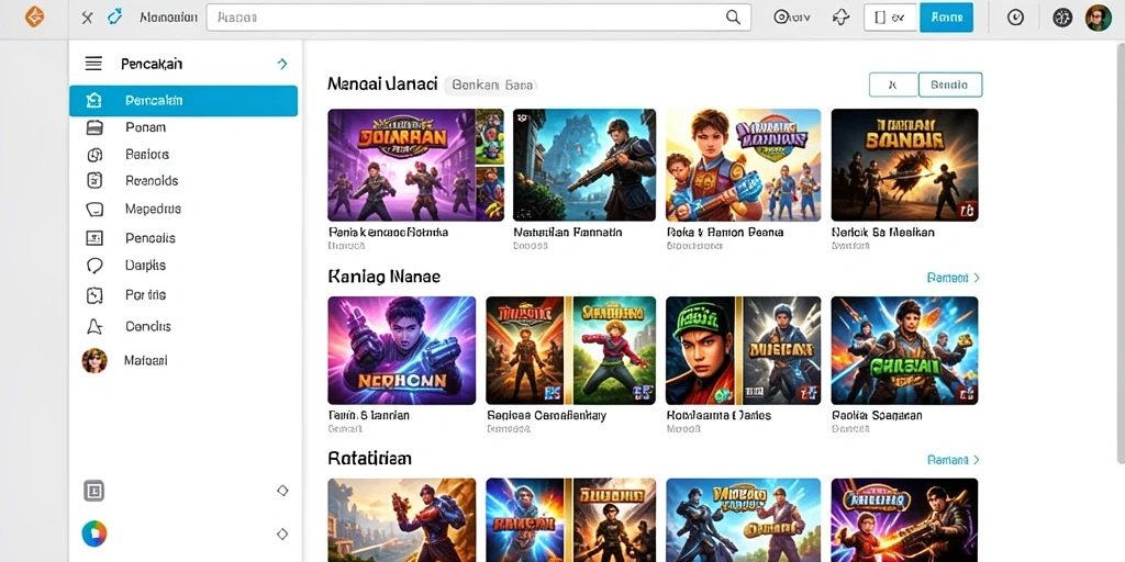 Tampilan menarik dengan berbagai tema slot.