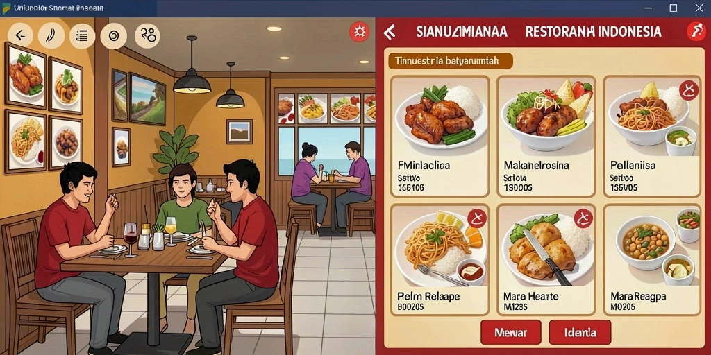 Tampilan antarmuka yang intuitif dan menarik.
