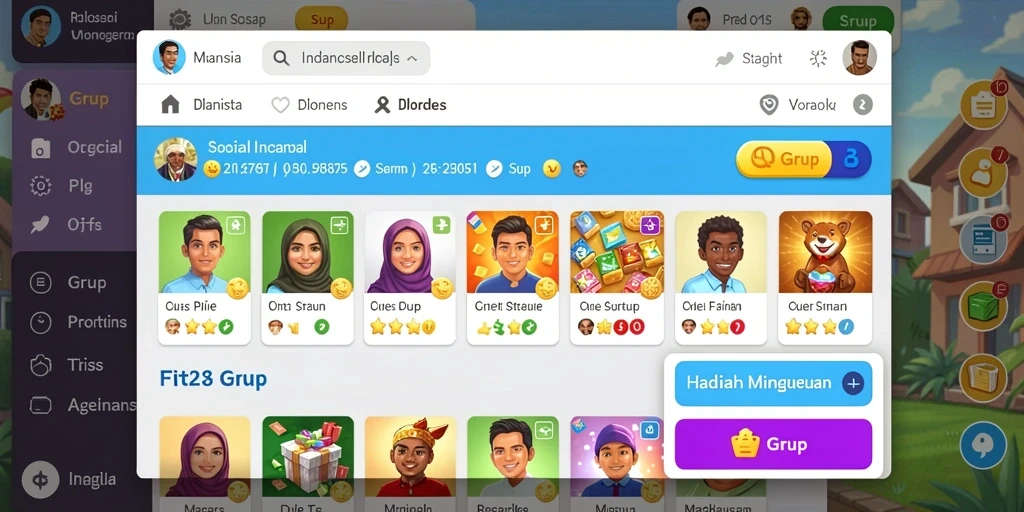 Tampilan antarmuka SENIOR4D yang modern.